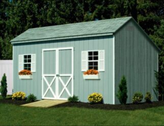 10’ x 16’ Carriage Style Wooden Amish Built Shed