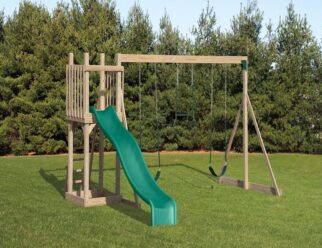 Olympus Space Saver Wood Playset for Sale - Amish Direct Playsets