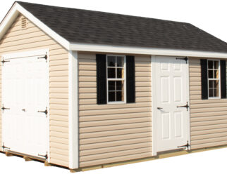 New England vinyl shed