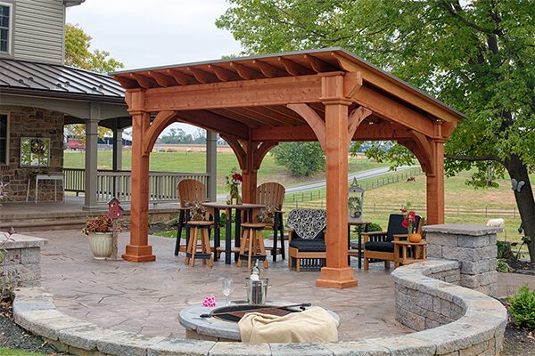 Wooden Santa Fe Pavilion from Penn Dutch Structures Finksburg